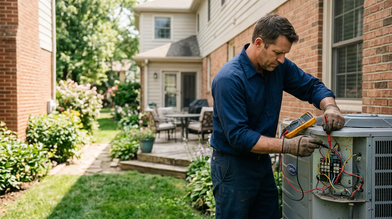 HVAC technician working near Lupton City, TN